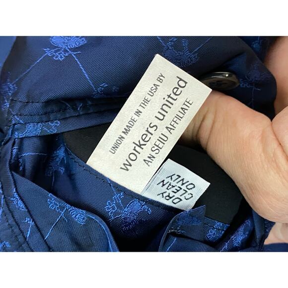 Vintage Brooks Brothers Blazer Mens Xl Blue 100% Coat Jacket Made In USA - Picture 9 of 14